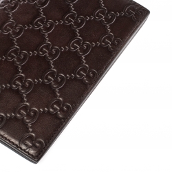 Gucci Brown Guccissima Leather Travel Frame Holder