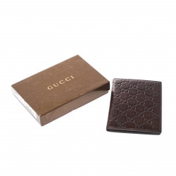 Gucci Brown Guccissima Leather Travel Frame Holder