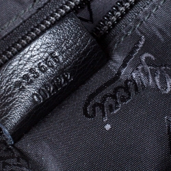 Pre Owned حقيبة ماسنجر غوتشي جلد غوتشيسيما أسود