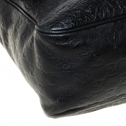 Pre Owned حقيبة ماسنجر غوتشي جلد غوتشيسيما أسود