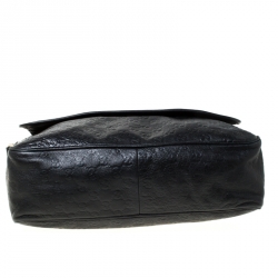 Pre Owned حقيبة ماسنجر غوتشي جلد غوتشيسيما أسود