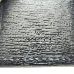 Gucci Black Leather Interlocking Key Case