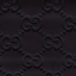 Gucci Dark Brown Guccissima Leather Money Clip Wallet