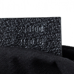 Gucci Black GG Canvas Web Messenger Bag