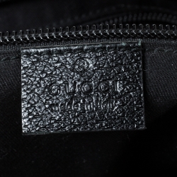 Gucci Black GG Canvas Web Messenger Bag