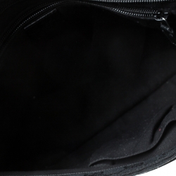 Gucci Black GG Canvas Web Messenger Bag
