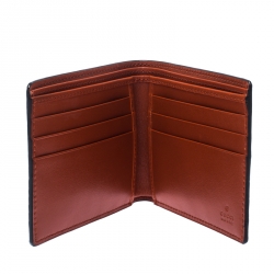 Gucci Orange Crocodile Bifold Wallet
