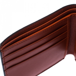 Gucci Orange Crocodile Bifold Wallet