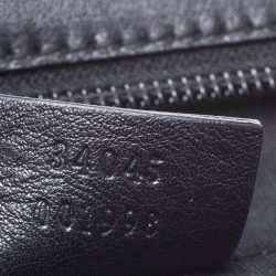 Gucci Black Guccissima Leather Briefcase