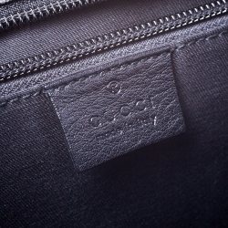 Gucci Black Guccissima Leather Briefcase