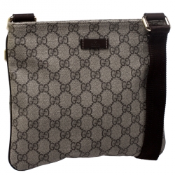 Gucci Brown GG Supreme Canvas Messenger Bag