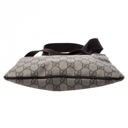 Gucci Brown GG Supreme Canvas Messenger Bag