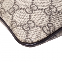 Gucci Brown GG Supreme Canvas Messenger Bag