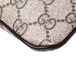 Gucci Brown GG Supreme Canvas Messenger Bag