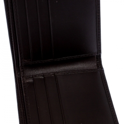 Gucci Dark Brown/Beige GG Canvas and Leather Bifold Wallet