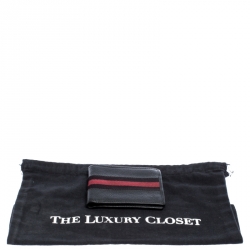 Gucci Black Web Canvas and Leather Bifold Wallet