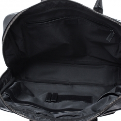 Gucci Black GG Canvas and Leather Briefcase