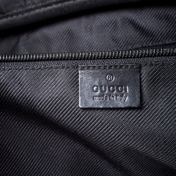 Gucci Black GG Canvas and Leather Briefcase