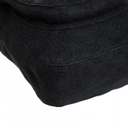 Gucci Black GG Canvas Messenger Bag