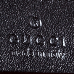 Gucci Black Leather Carry On Buckle Weekender Bag