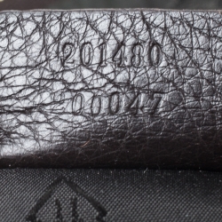 Pre Owned Gucci Dark Brown Guccissima Leather Laptop Bag