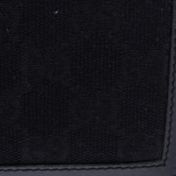 Gucci Black GG Canvas and Leather Bifold Wallet