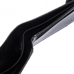 Gucci Black Canvas Web Elastic Money Clip Wallet
