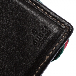 Gucci Beige GG Canvas Web Bifold Wallet
