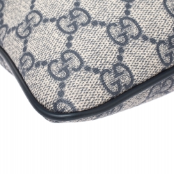 Gucci Navy Blue GG Supreme Coated Canvas Messenger Bag