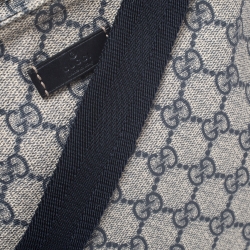 Gucci Navy Blue GG Supreme Coated Canvas Messenger Bag