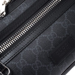 Gucci Black GG Supreme Canvas Belt Bag