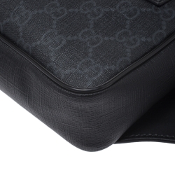 Gucci Black GG Supreme Canvas Belt Bag