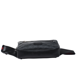 Gucci Black GG Supreme Canvas Belt Bag
