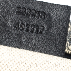 Gucci Black/Navy Blue GG Supreme Canvas Messenger Bag
