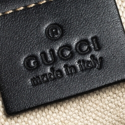 Gucci Black/Navy Blue GG Supreme Canvas Messenger Bag