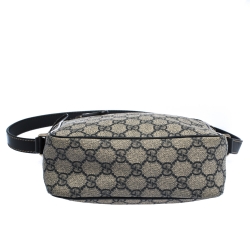 Gucci Black/Navy Blue GG Supreme Canvas Messenger Bag