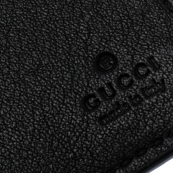 Gucci Black Guccissima Leather Bifold Wallet