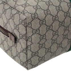 مملوكة مسبقًا Gucci Beige GG Supreme Canvas Ophidia Web Toiletry Pouch