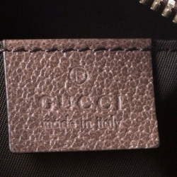 مملوكة مسبقًا Gucci Beige GG Supreme Canvas Ophidia Web Toiletry Pouch