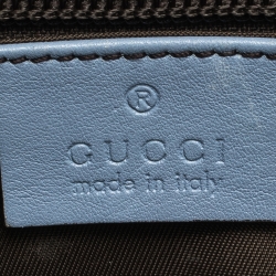 Gucci Beige/Blue GG Supreme Canvas and Leather Zoo Birds Messenger Bag