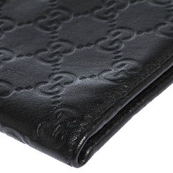 Gucci Black Guccissima Leather Bifold Wallet