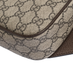 Gucci Beige/Brown GG Canvas and Leather Ophidia Belt Bag