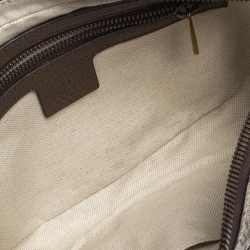Gucci Beige/Brown GG Canvas and Leather Ophidia Belt Bag