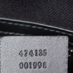 Gucci Black/Grey GG Supreme Canvas and Leather Briefcase