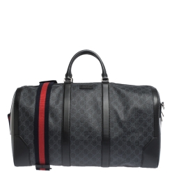 Gucci Black GG Supreme Canvas Night Courrier Carry-On-Duffle at 1stDibs