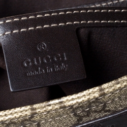 Gucci Beige/Brown GG Supreme Canvas and Leather Crossbody Bag