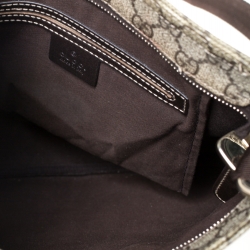 Gucci Beige/Brown GG Supreme Canvas and Leather Crossbody Bag