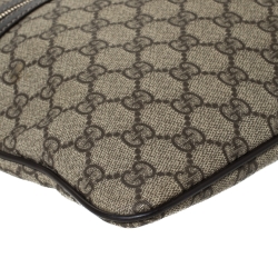 Gucci Beige/Brown GG Supreme Canvas and Leather Crossbody Bag