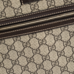 Gucci Beige/Brown GG Supreme Canvas and Leather Crossbody Bag