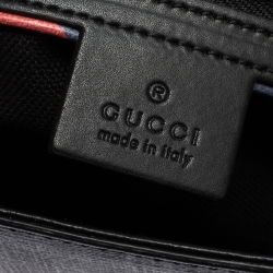 Gucci Black GG Supreme Coated Canvas and Leather Night Courrier Messenger Bag